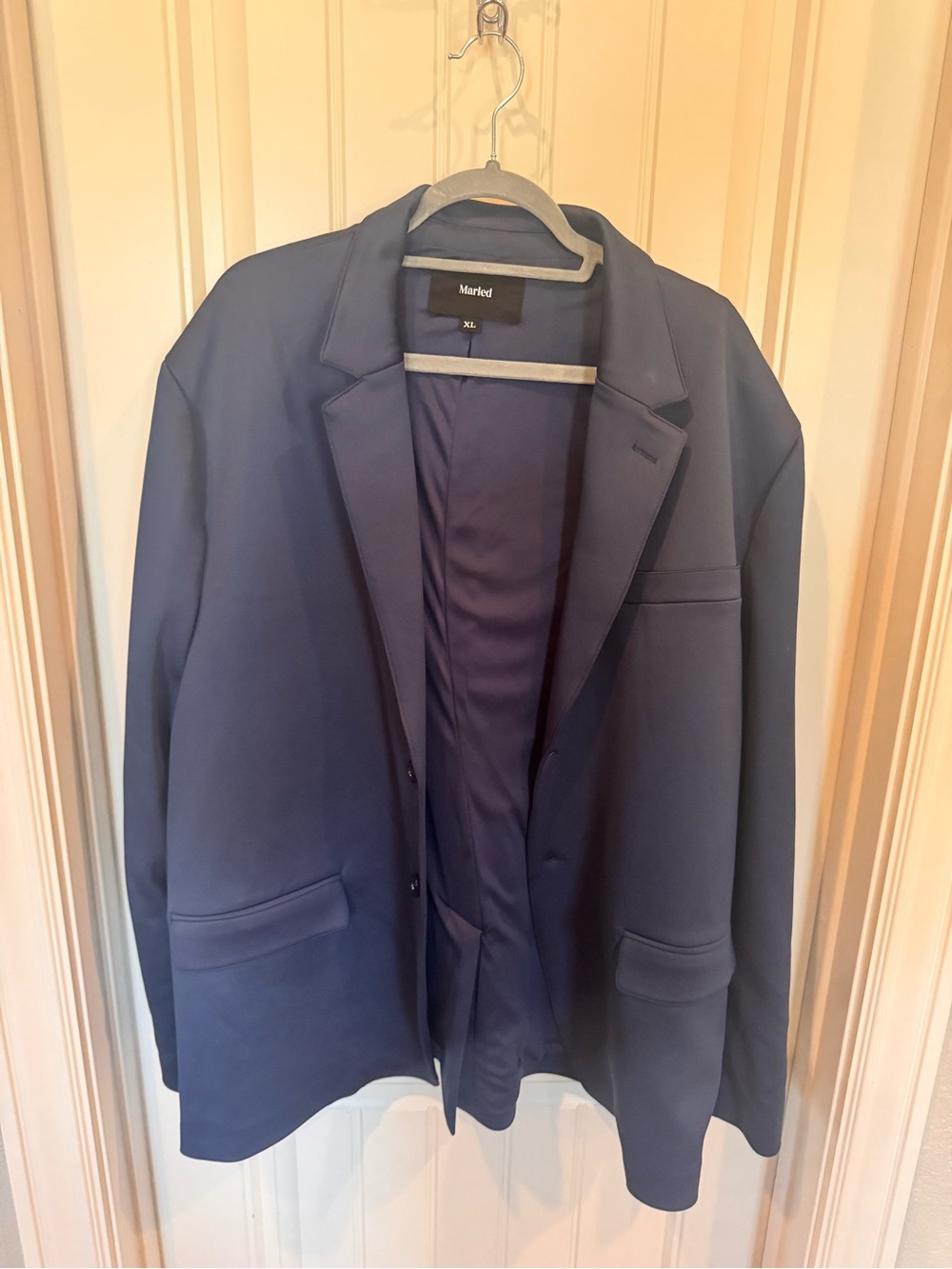 Marled Men’s XL Navy Blue Blazer Sport Coat Casual Stretch Jacket